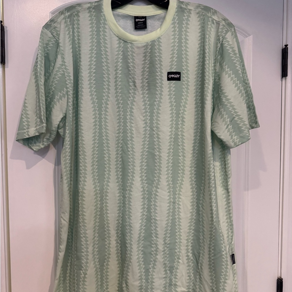 OAK Men's Mint Green Zigzag Tee